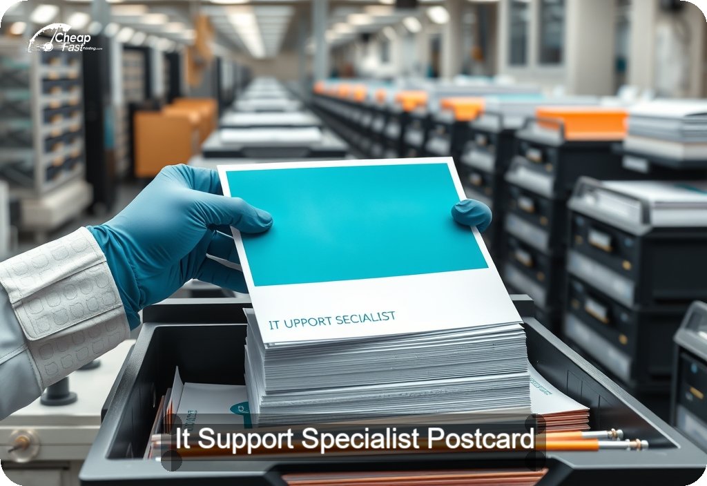 It Support Specialist Postcard Sample 03 · 6" x 11" design sample