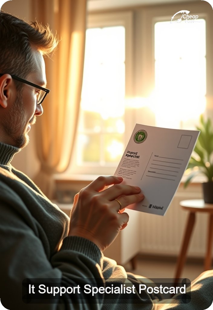 It Support Specialist Postcard Sample 07 · 4.5" x 6.5" design sample