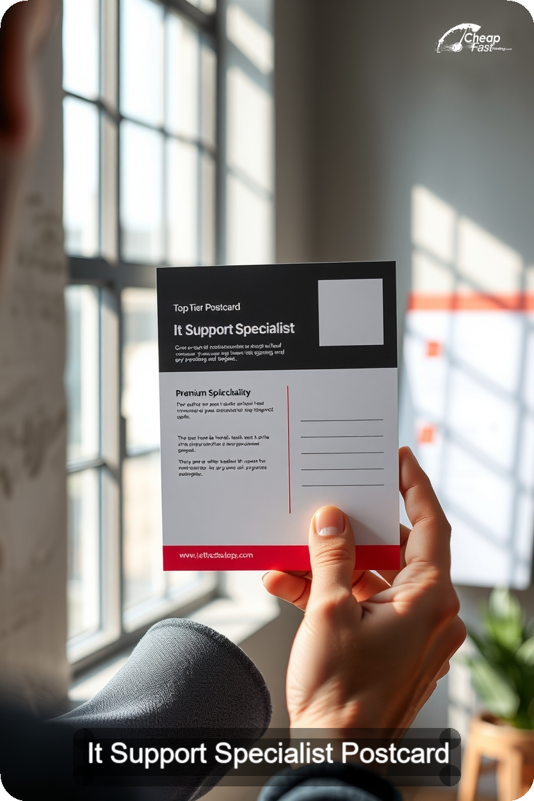 It Support Specialist Postcard Sample 09 · 4.5" x 11" design sample
