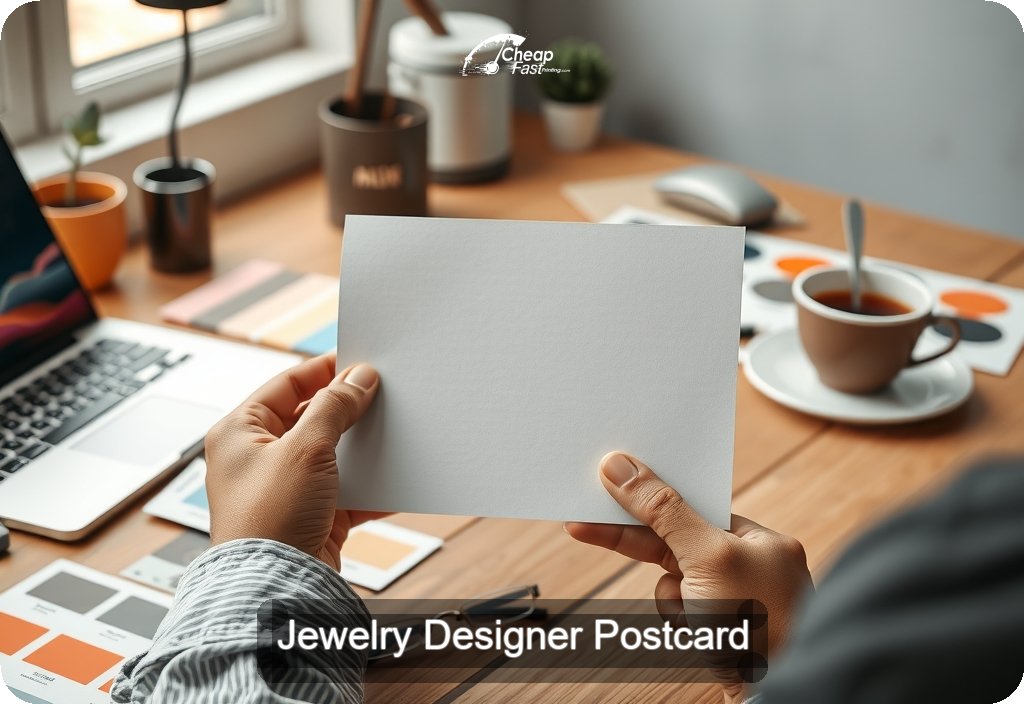 Jewelry Designer Postcard Sample 06 · 4" x 6" design sample