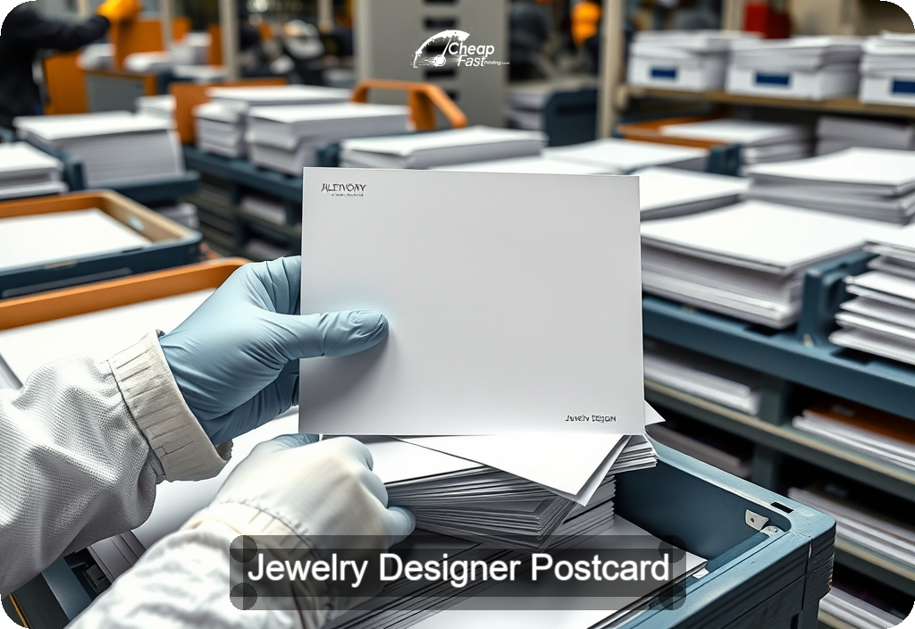 Jewelry Designer Postcard Sample 09 · 6" x 11" design sample