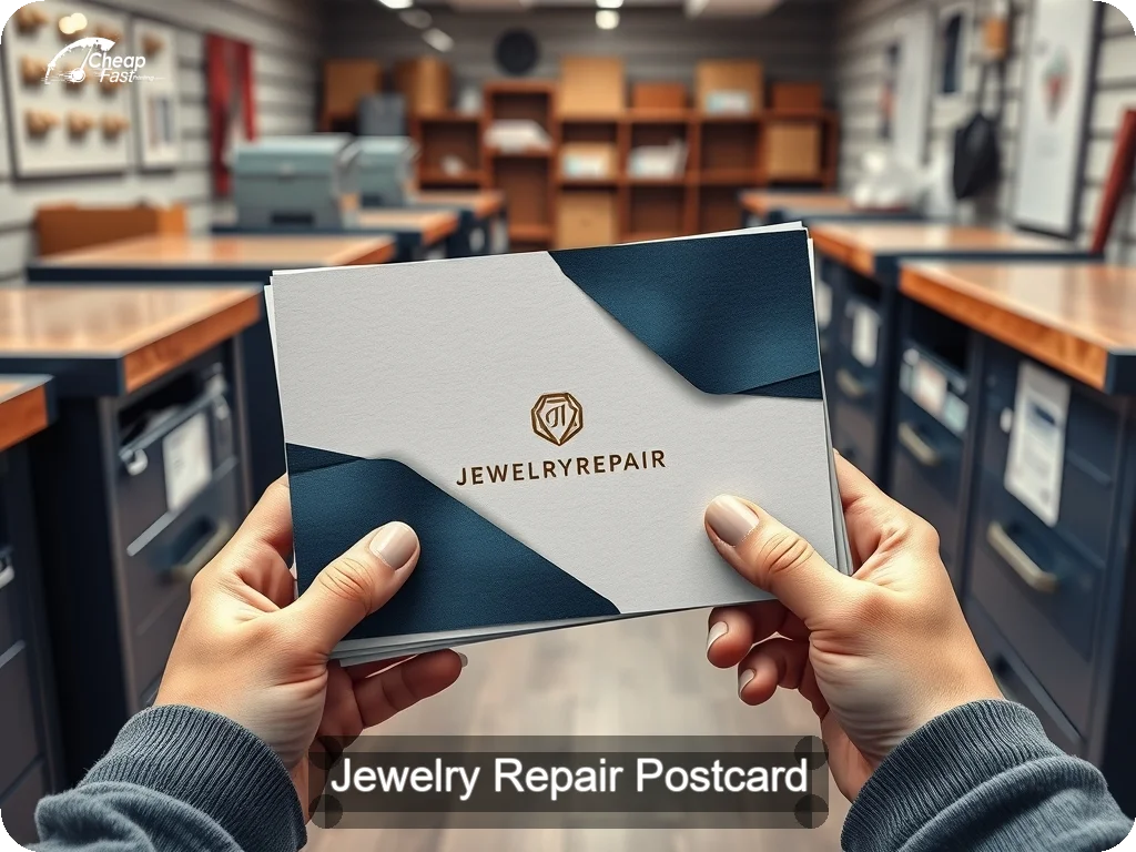 Jewelry Repair Postcard Sample 04 · 6.5" x 9" design sample