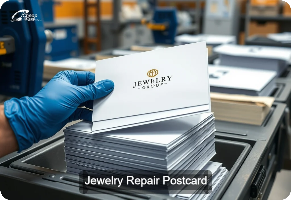 Jewelry Repair Postcard Sample 09 · 6" x 11" design sample