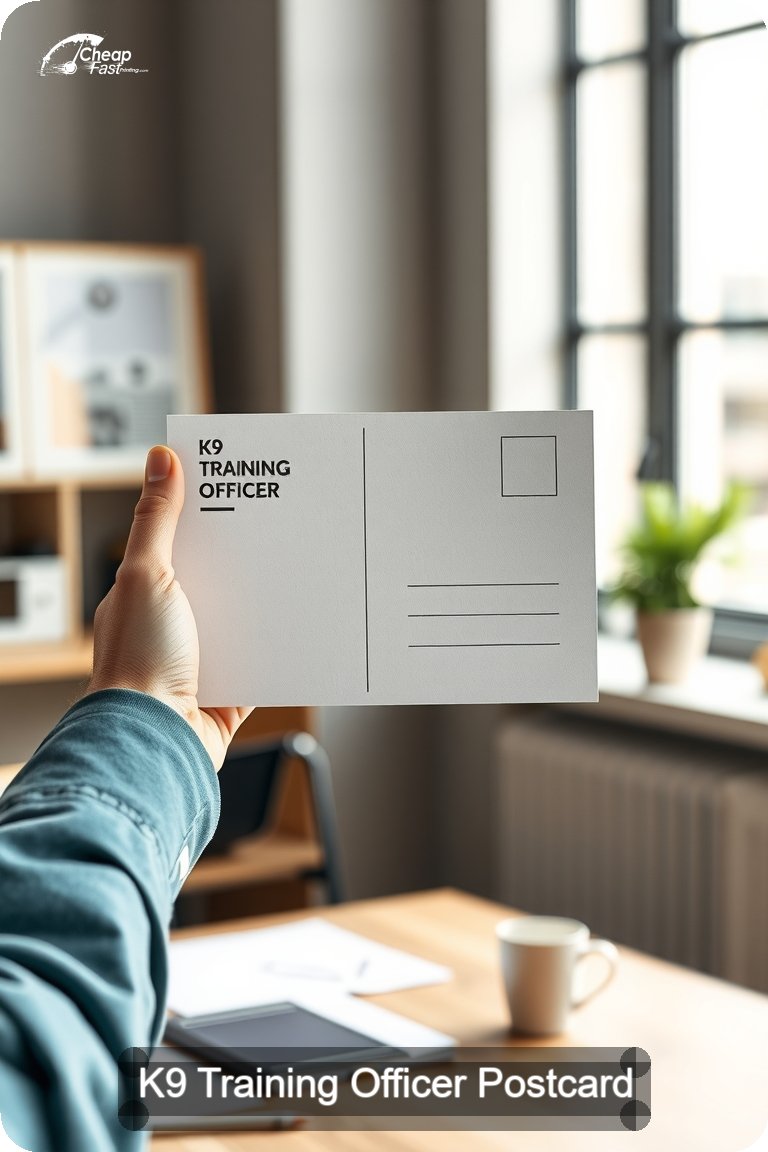 K9 Training Officer Postcard Sample 02 · 4.5" x 11" design sample