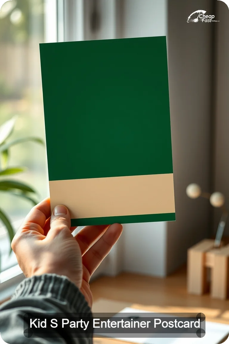 Kid S Party Entertainer Postcard Sample 03 · 4.5" x 11" design sample