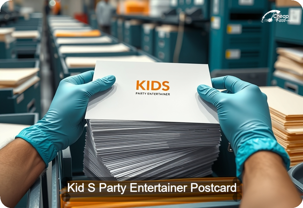 Kid S Party Entertainer Postcard Sample 07 · 6" x 11" design sample