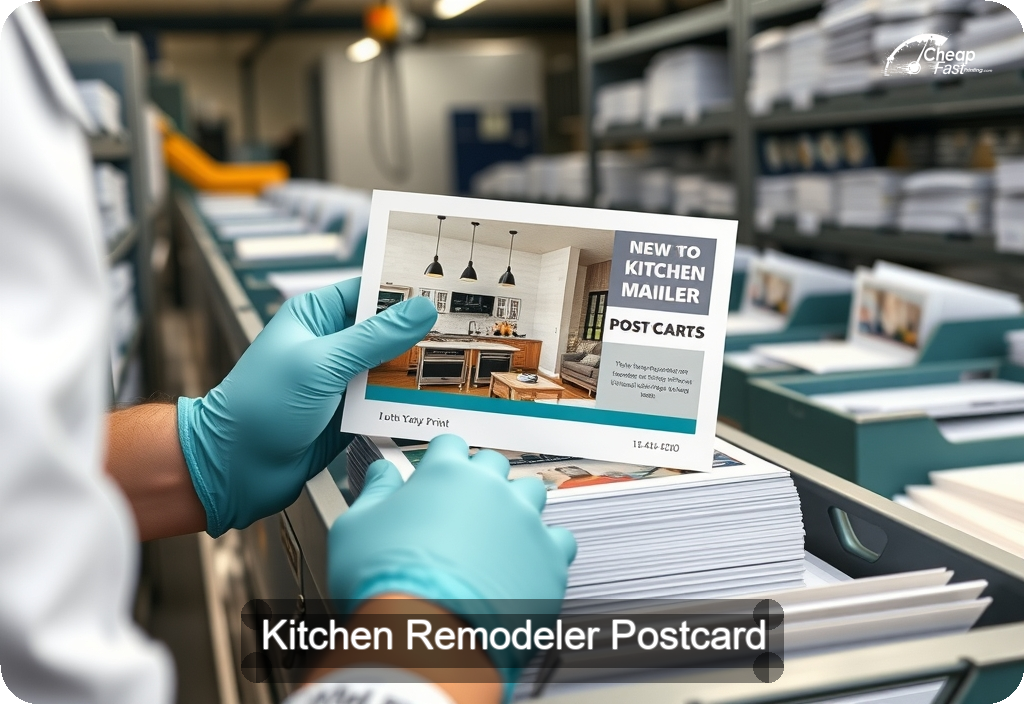 Kitchen Remodeler Postcard Sample 08 · 6" x 11" design sample