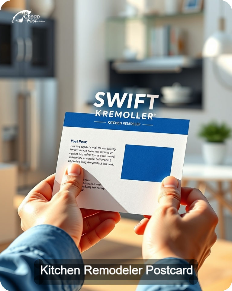 Kitchen Remodeler Postcard Sample 10 · 4.25" x 5.5" design sample