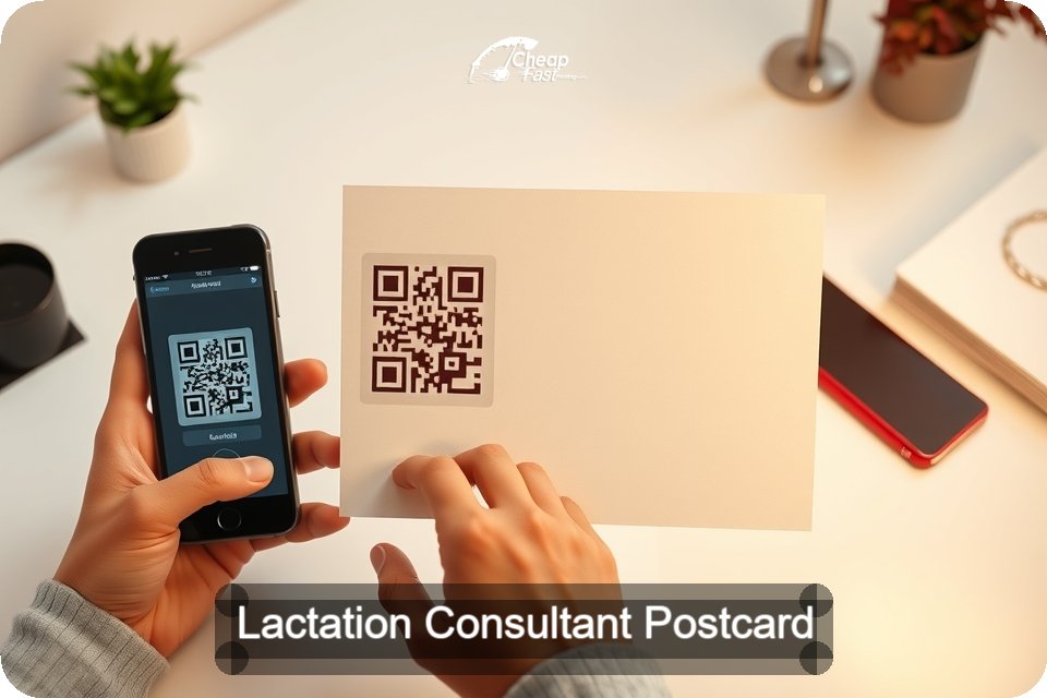 Lactation Consultant Postcard Sample 08 · 6" x 9" design sample