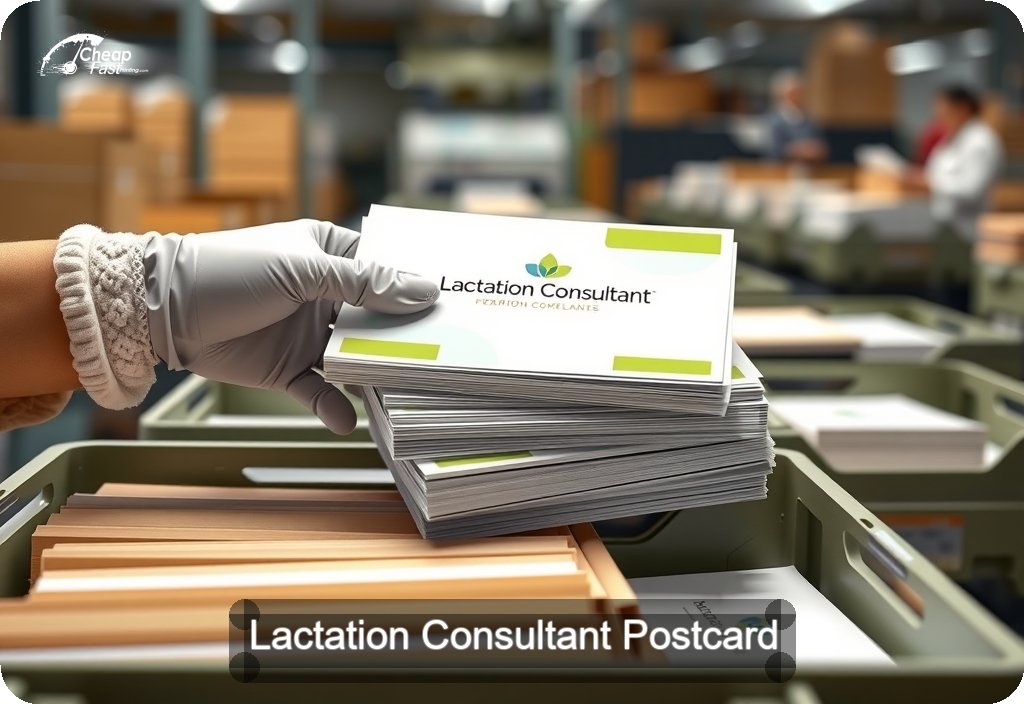 Lactation Consultant Postcard Sample 09 · 6" x 11" design sample