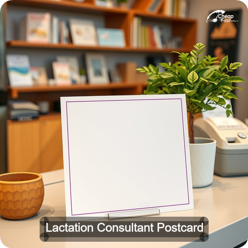 Lactation Consultant Postcard Sample 10 · 5" x 5" design sample