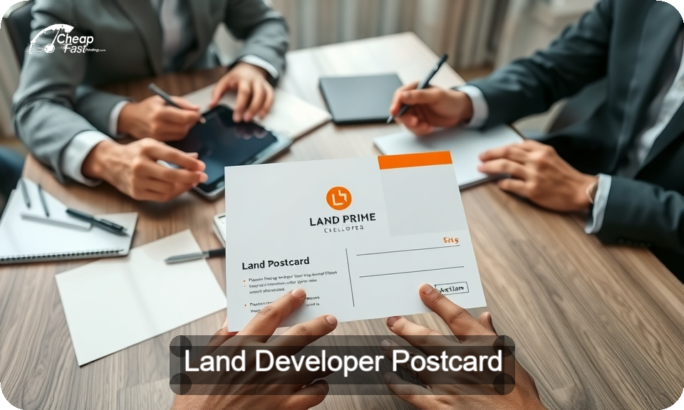 Land Developer Postcard Sample 03 · 4" x 9" design sample
