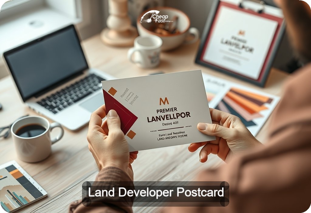 Land Developer Postcard Sample 07 · 4" x 6" design sample