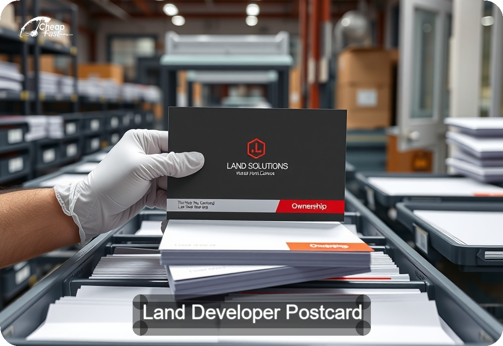 Land Developer Postcard Sample 10 · 6" x 11" design sample