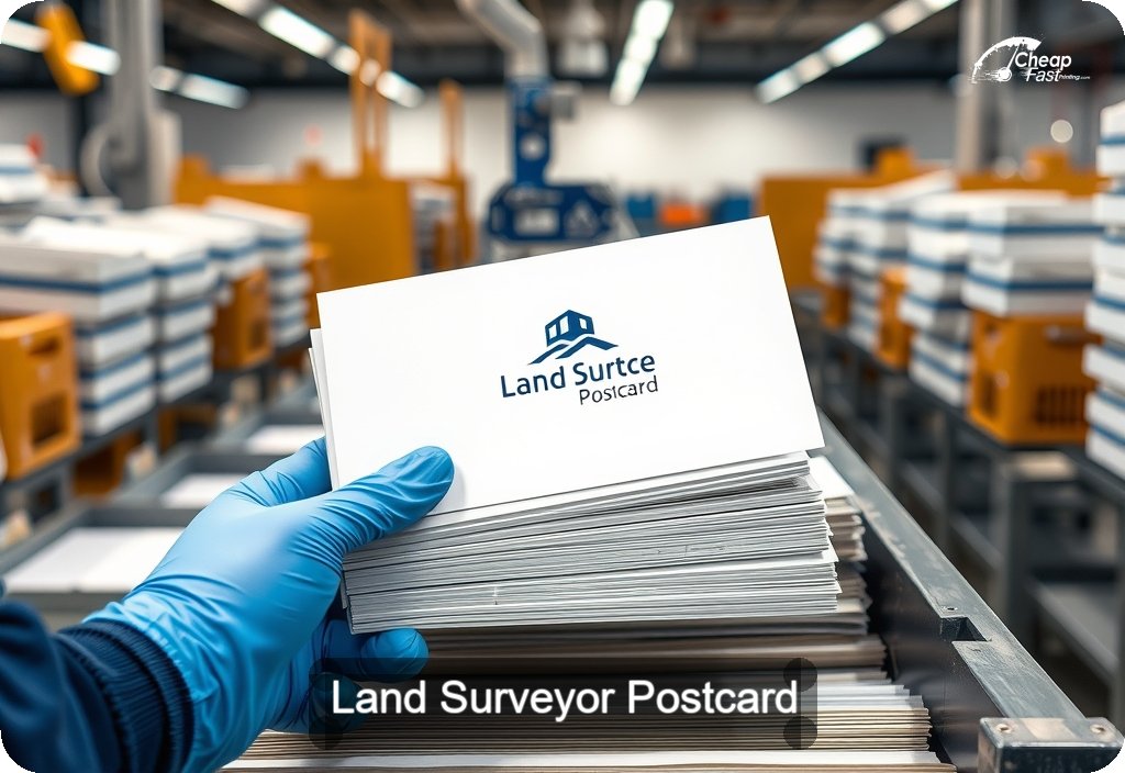 Land Surveyor Postcard Sample 06 · 6" x 11" design sample