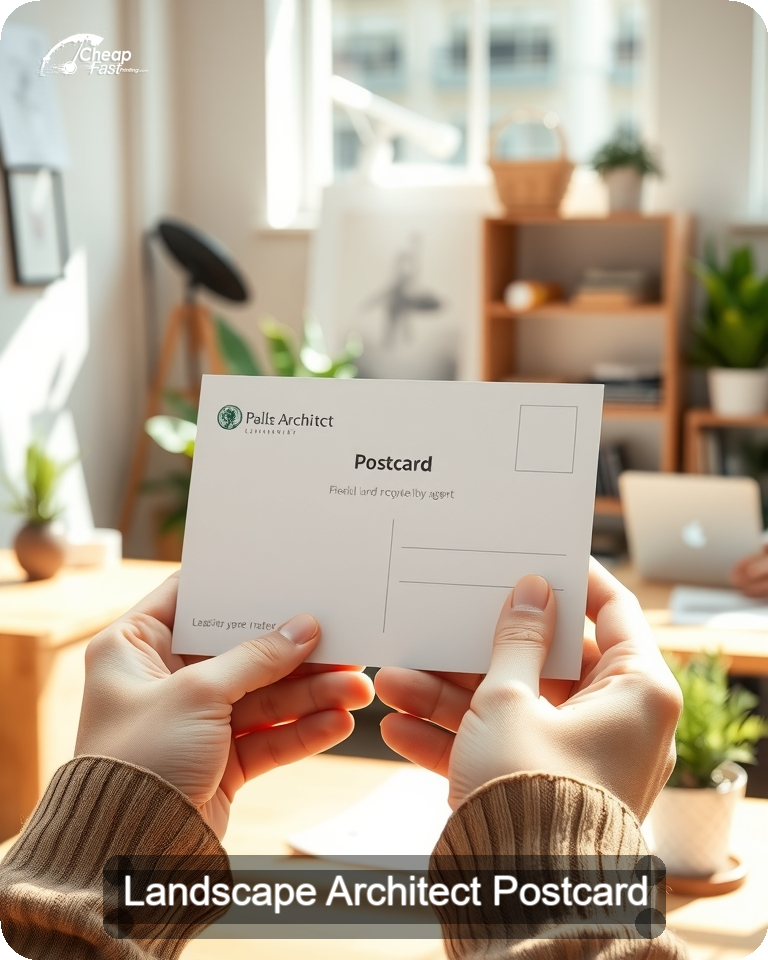 Landscape Architect Postcard Sample 01 · 4.25" x 5.5" design sample