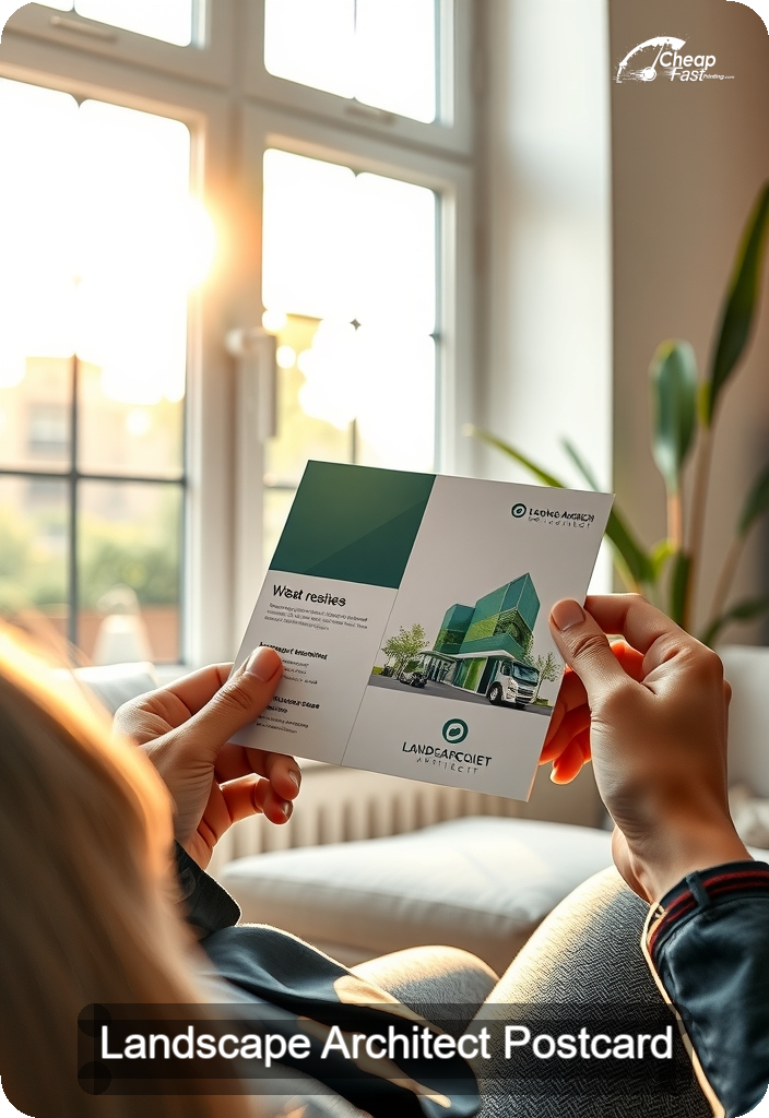 Landscape Architect Postcard Sample 03 · 4.5" x 6.5" design sample