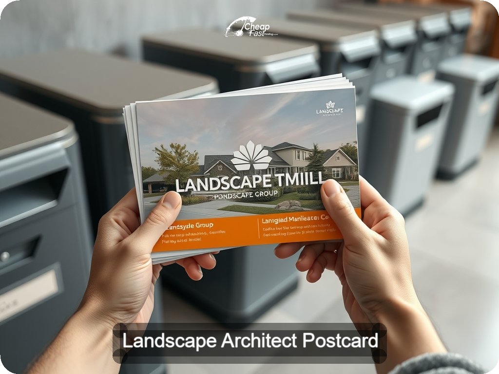 Landscape Architect Postcard Sample 04 · 6.5" x 9" design sample