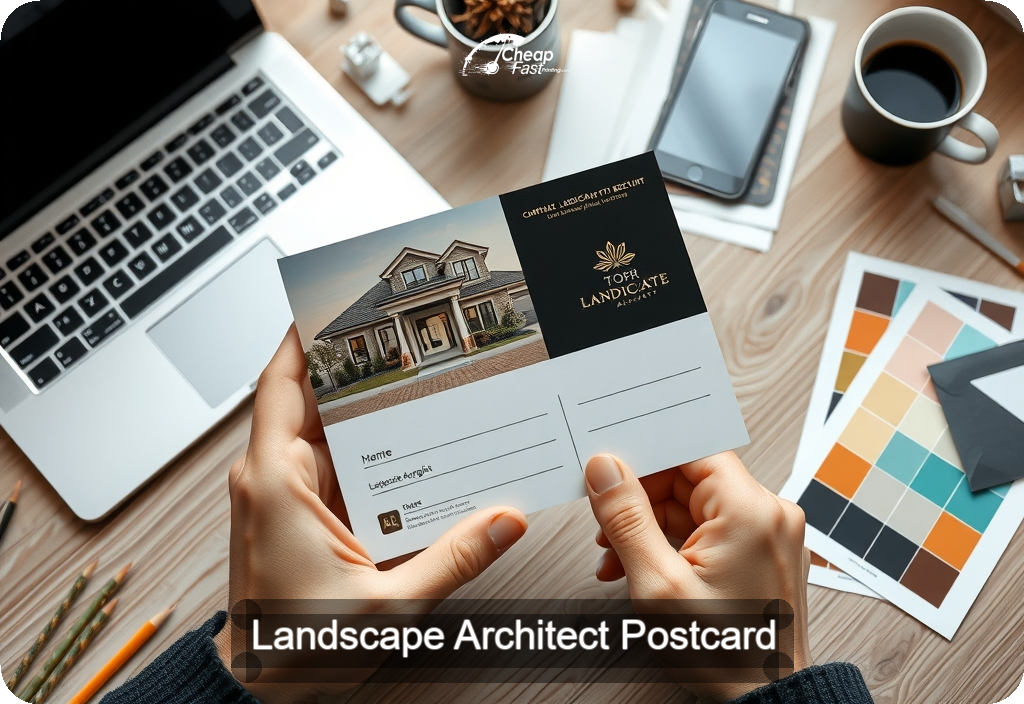 Landscape Architect Postcard Sample 06 · 4" x 6" design sample