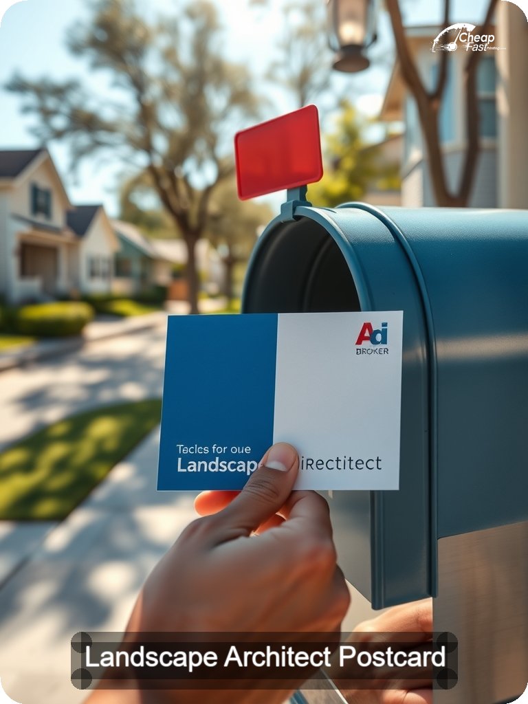 Landscape Architect Postcard Sample 07 · 5" x 7" design sample