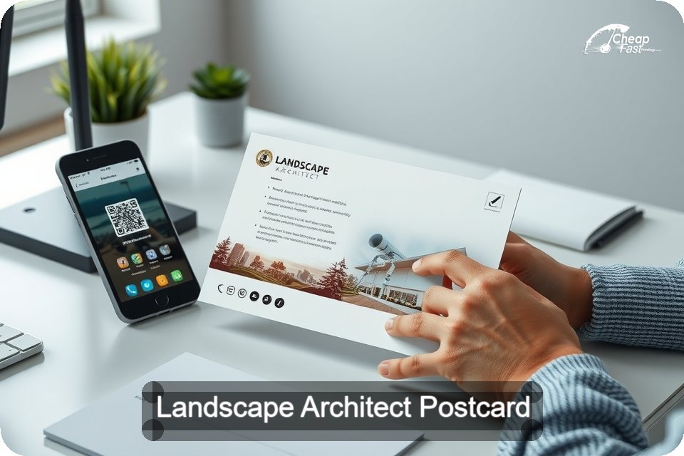 Landscape Architect Postcard Sample 08 · 6" x 9" design sample