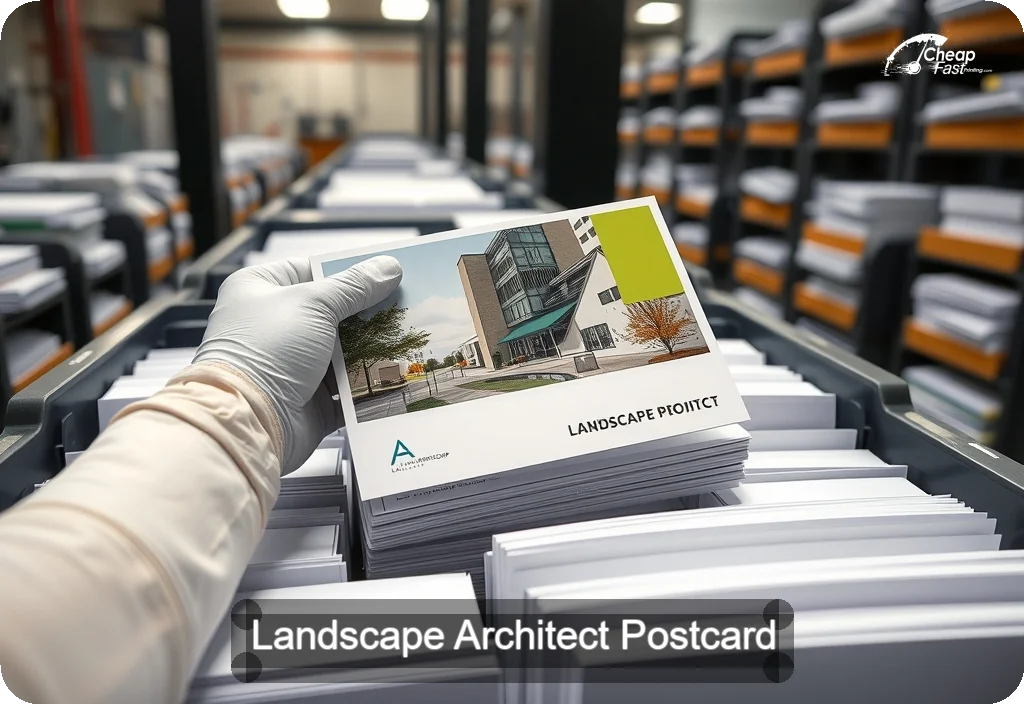 Landscape Architect Postcard Sample 09 · 6" x 11" design sample