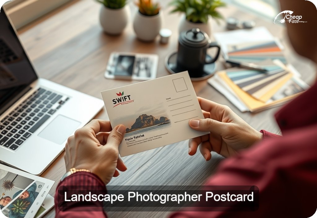 Landscape Photographer Postcard Sample 05 · 4" x 6" design sample