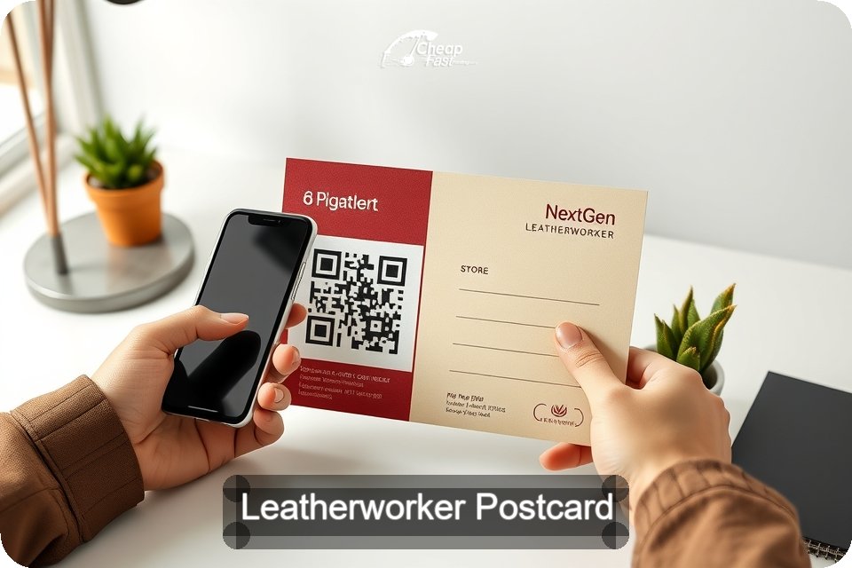 Leatherworker Postcard Sample 06 · 6" x 9" design sample