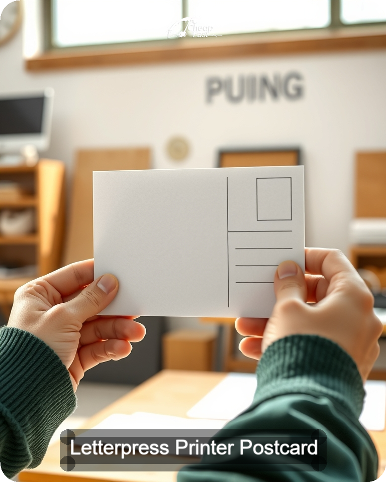 Letterpress Printer Postcard Sample 01 · 4.25" x 5.5" design sample