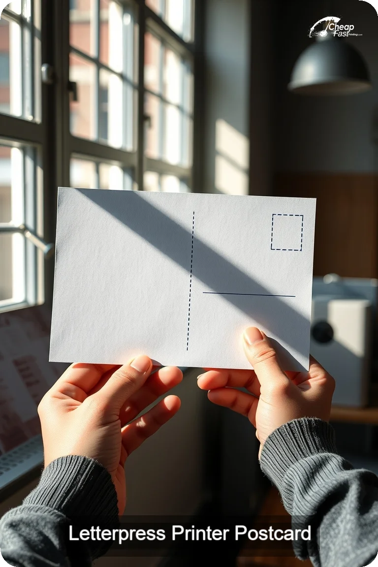 Letterpress Printer Postcard Sample 05 · 4.5" x 11" design sample