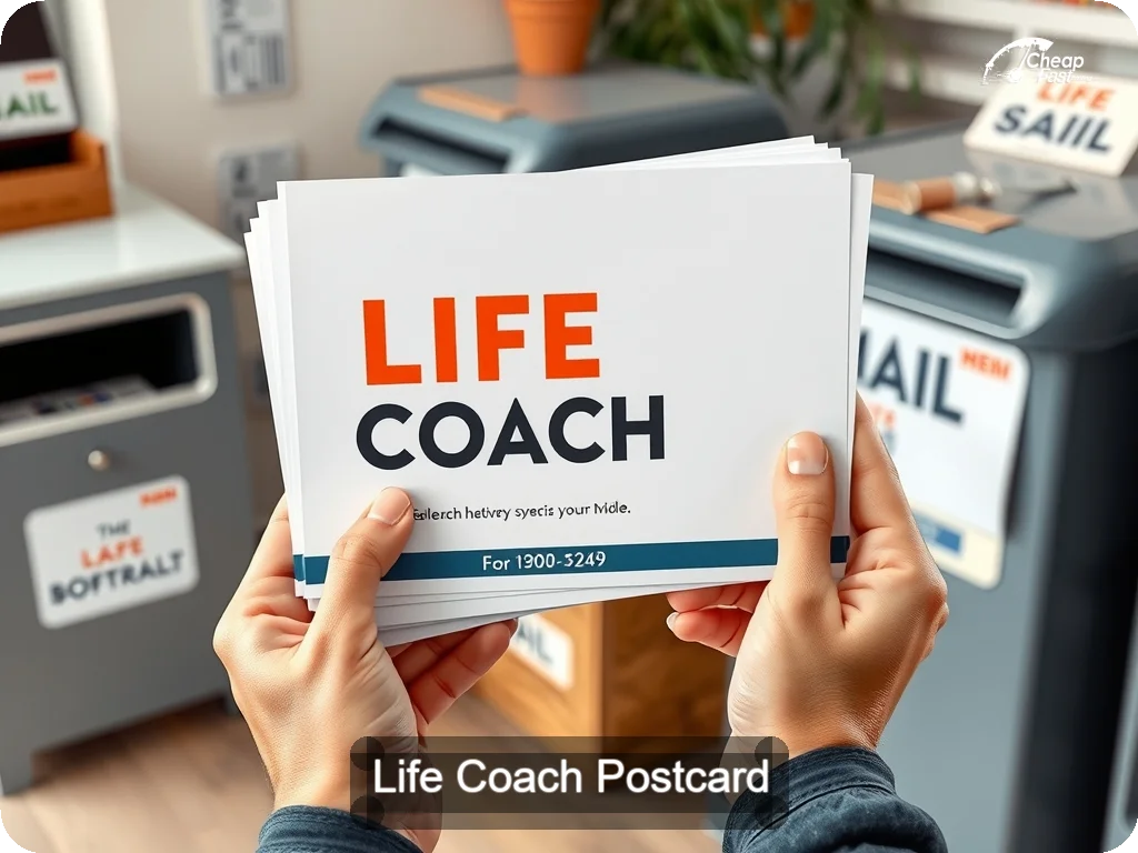 Life Coach Postcard Sample 03 · 6.5" x 9" design sample