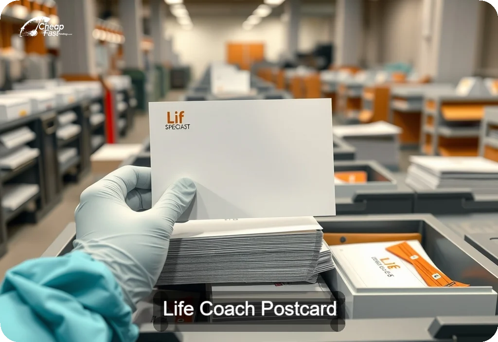 Life Coach Postcard Sample 08 · 6" x 11" design sample