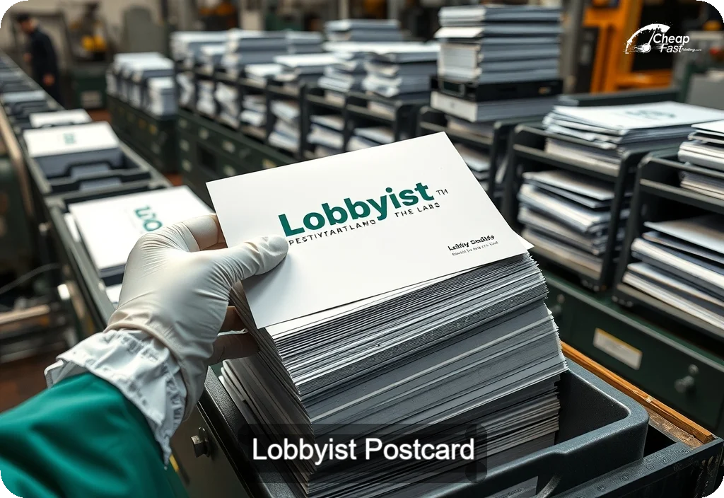 Lobbyist Postcard Sample 06 · 6" x 11" design sample