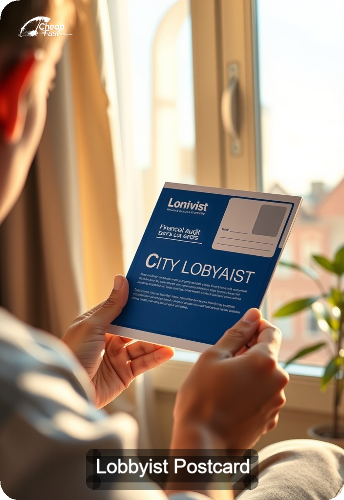 Lobbyist Postcard Sample 10 · 4.5" x 6.5" design sample