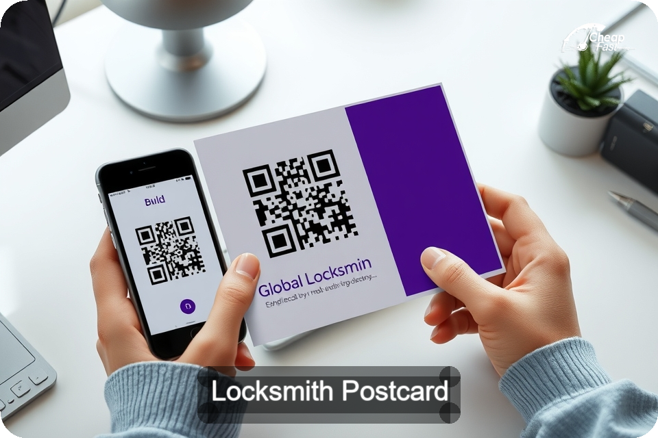 Locksmith Postcard Sample 03 · 6" x 9" design sample