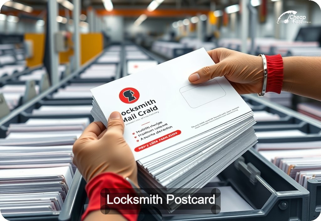 Locksmith Postcard Sample 04 · 6" x 11" design sample