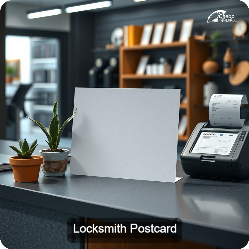 Locksmith Postcard Sample 05 · 5" x 5" design sample