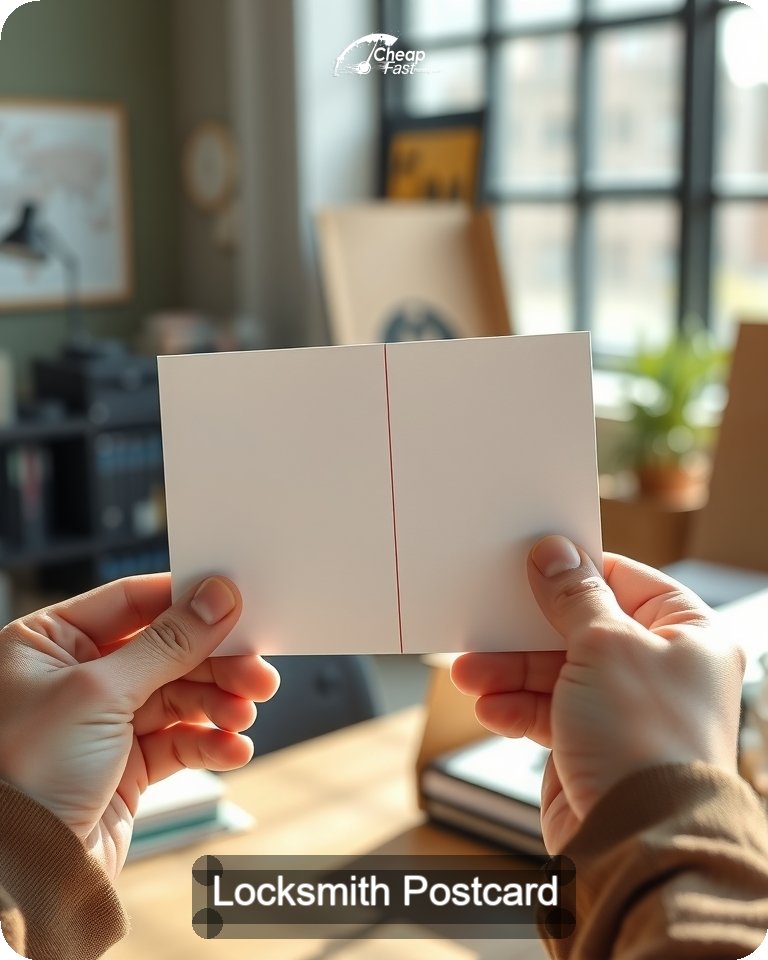 Locksmith Postcard Sample 06 · 4.25" x 5.5" design sample