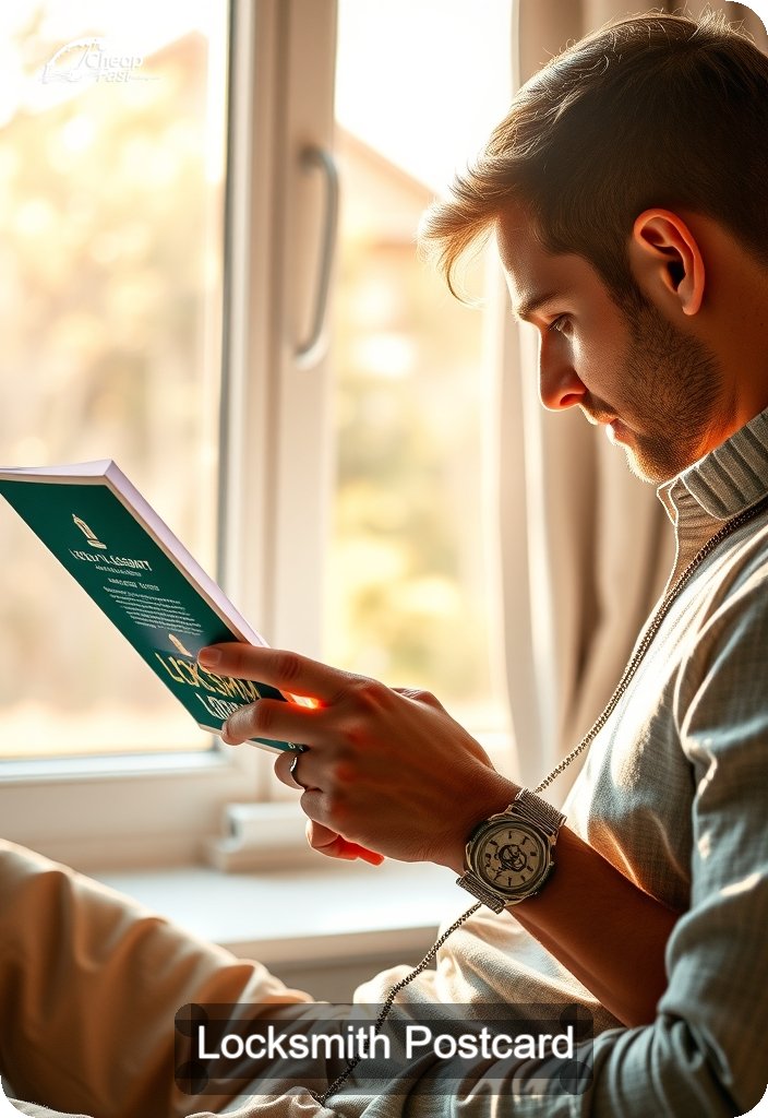 Locksmith Postcard Sample 08 · 4.5" x 6.5" design sample