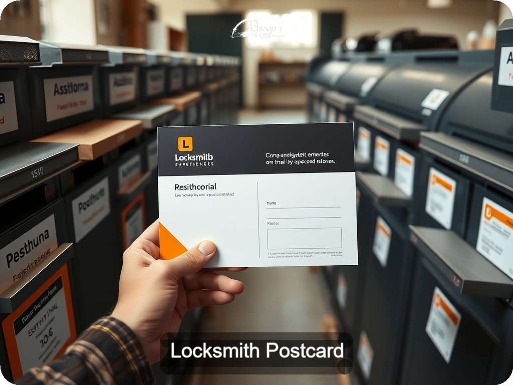 Locksmith Postcard Sample 09 · 6.5" x 9" design sample