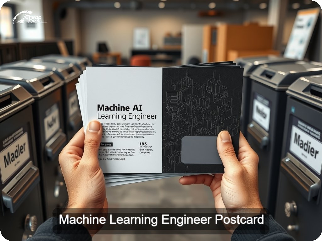 Machine Learning Engineer Postcard Sample 03 · 6.5" x 9" design sample