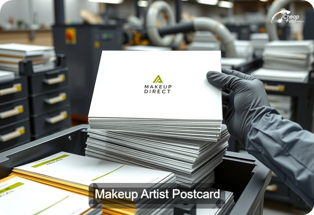 Makeup Artist Postcard Sample 05 · 6" x 11" design sample