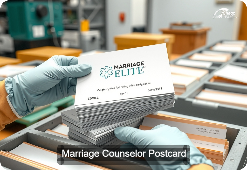 Marriage Counselor Postcard Sample 07 · 6" x 11" design sample