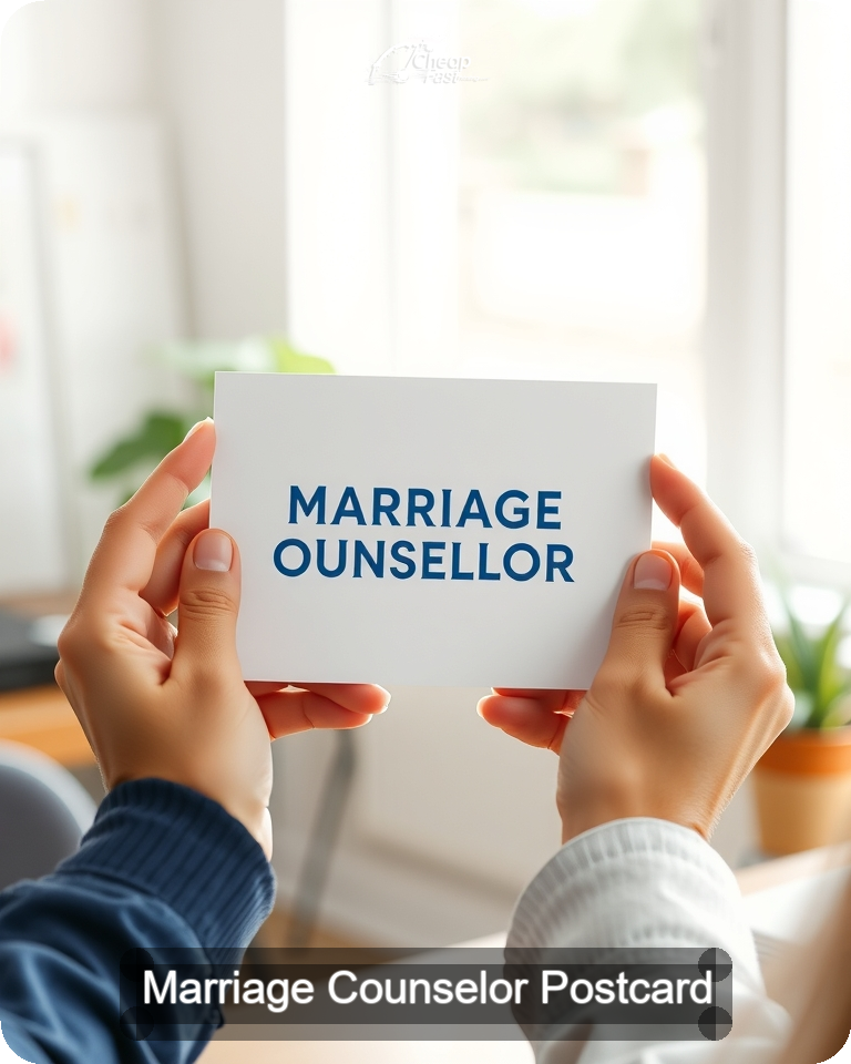 Marriage Counselor Postcard Sample 09 · 4.25" x 5.5" design sample
