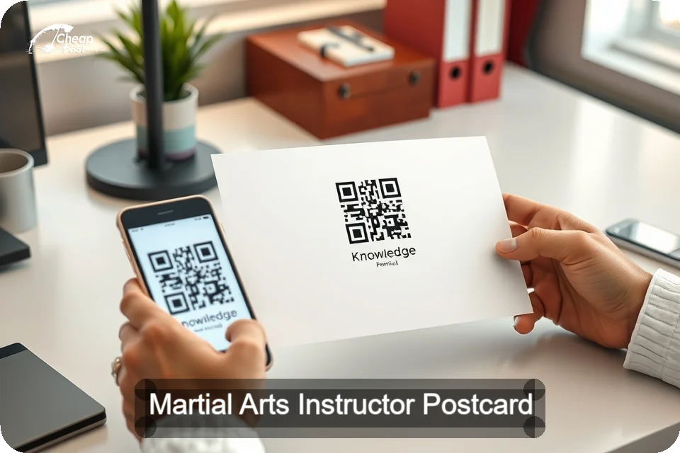 Martial Arts Instructor Postcard Sample 02 · 6" x 9" design sample
