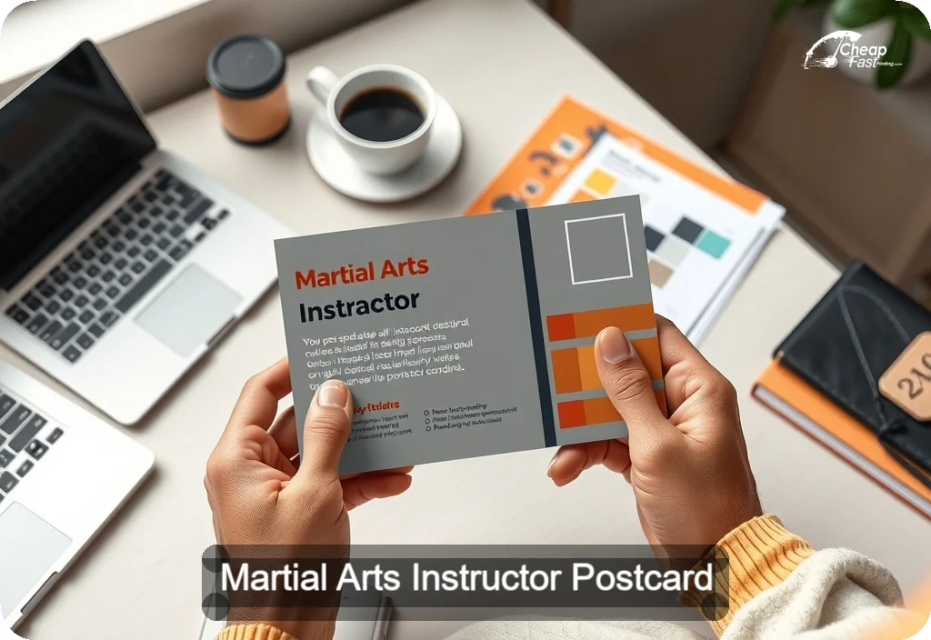 Martial Arts Instructor Postcard Sample 10 · 4" x 6" design sample