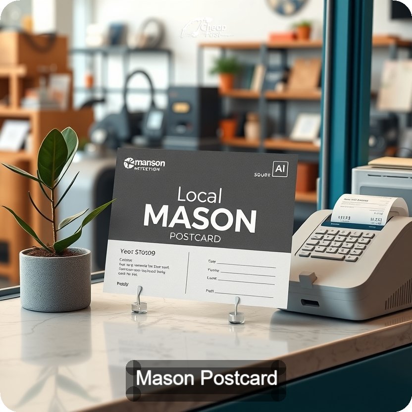 Mason Postcard Sample 06 · 5" x 5" design sample