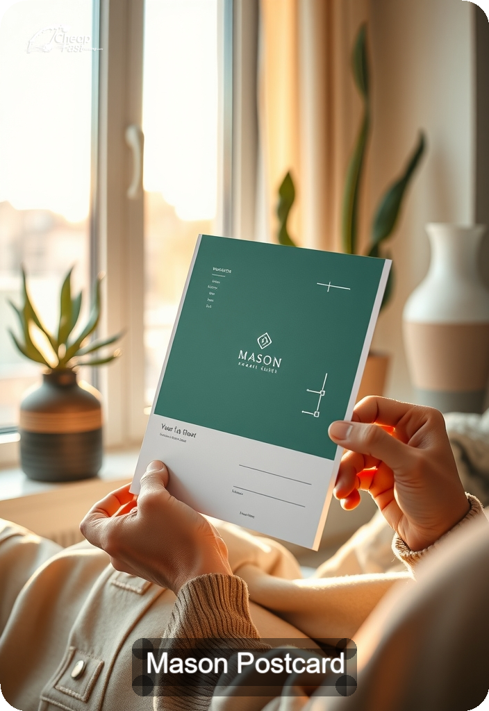 Mason Postcard Sample 09 · 4.5" x 6.5" design sample