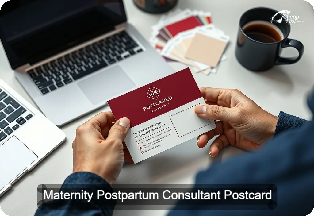 Maternity Postpartum Consultant Postcard Sample 06 · 4" x 6" design sample
