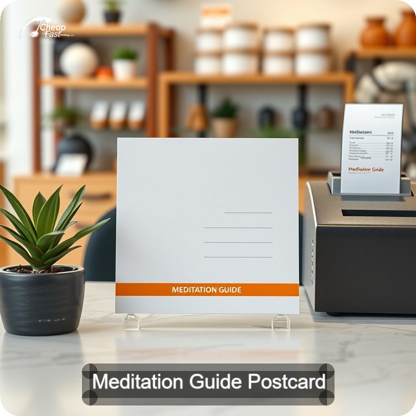 Meditation Guide Postcard Sample 01 · 5" x 5" design sample